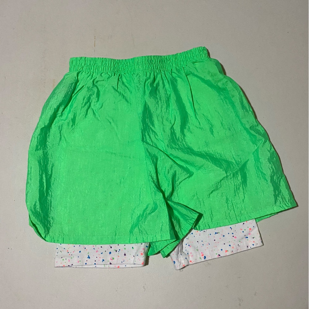 TRENDS neon green shorts